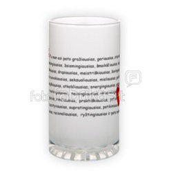 Matinio stiklo bokalas (500 ml)