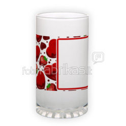 Frosted glass beer mug (500 ml)
