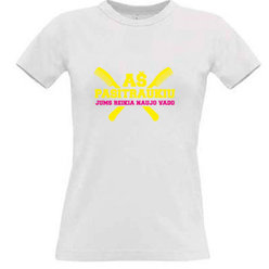 Women's T-shirt with your choice of photos, notes, white