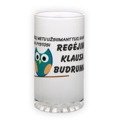 Matinio stiklo bokalas (500 ml)