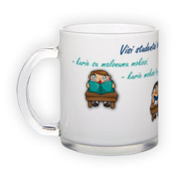 Frosted glass mug (300 ml)