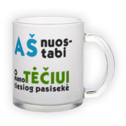 Frosted glass mug (300 ml)