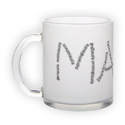 Frosted glass mug (300 ml)