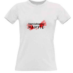Women's T-shirt with your choice of photos, notes, white