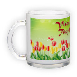 Frosted glass mug (300 ml)