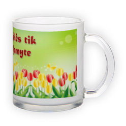 Frosted glass mug (300 ml)