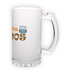 Frosted glass beer mug (500 ml)