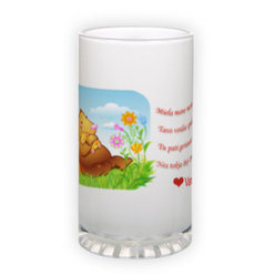 Frosted glass beer mug (500 ml)
