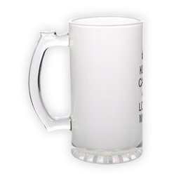 Frosted glass beer mug (500 ml)