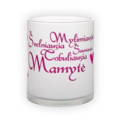 Frosted glass mug (300 ml)