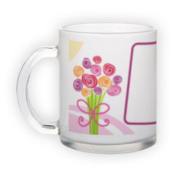 Frosted glass mug (300 ml)