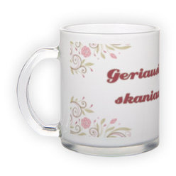 Frosted glass mug (300 ml)