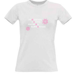 Women's T-shirt with your choice of photos, notes, white