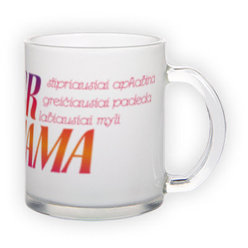 Matinio stiklo puodelis (300 ml)