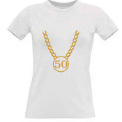 Women's T-shirt with your choice of photos, notes, white