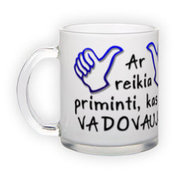 Matinio stiklo puodelis (300 ml)