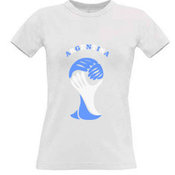 Women's T-shirt with your choice of photos, notes, white