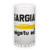 Frosted glass beer mug (500 ml)