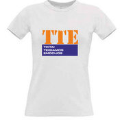 Women's T-shirt with your choice of photos, notes, white