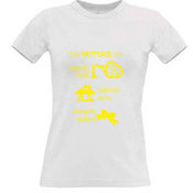 Women's T-shirt with your choice of photos, notes, white