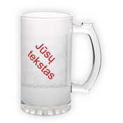 Frosted glass beer mug (500 ml)