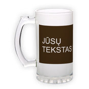 Frosted glass beer mug (500 ml)