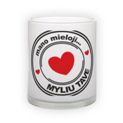 Matinio stiklo puodelis (300 ml)