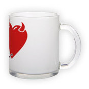 Frosted glass mug (300 ml)