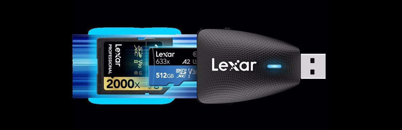LEXAR Cardreader Prof 2-in-1 SD MicroSD korteliu skaitytuvas