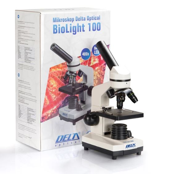 MIKROSKOPAS BIOLIGHT 100 BALTAS