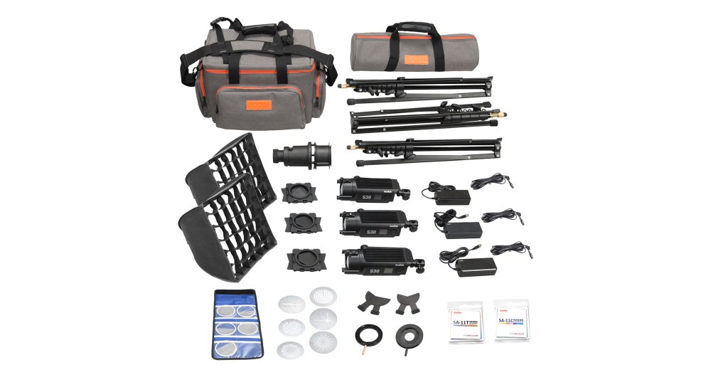 Godox SA-D S30 Focusing LED 3-Light Kit