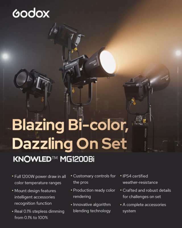 Godox Knowled MG1200BI Blazing 1200W Bi-Color LED Video Light