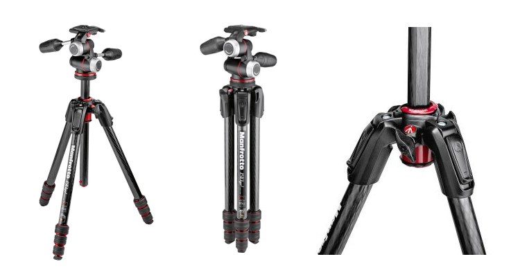 Manfrotto 190go! MS Carbon Tripod XPRO 3-way head MK190GOC4-3WX