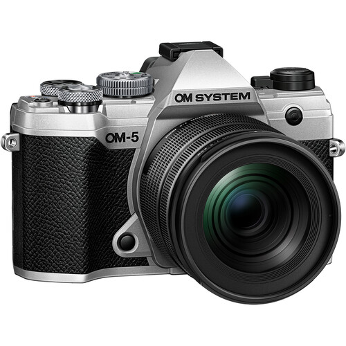 OM SYSTEM OM-5 Mirrorless Camera with 12-45mm f/4 Lens (Silver)