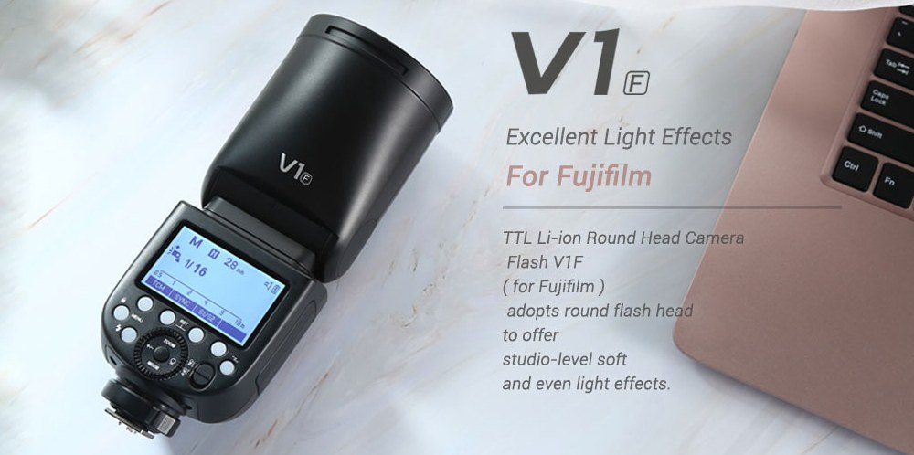 Godox V1 round head flash Fuji X