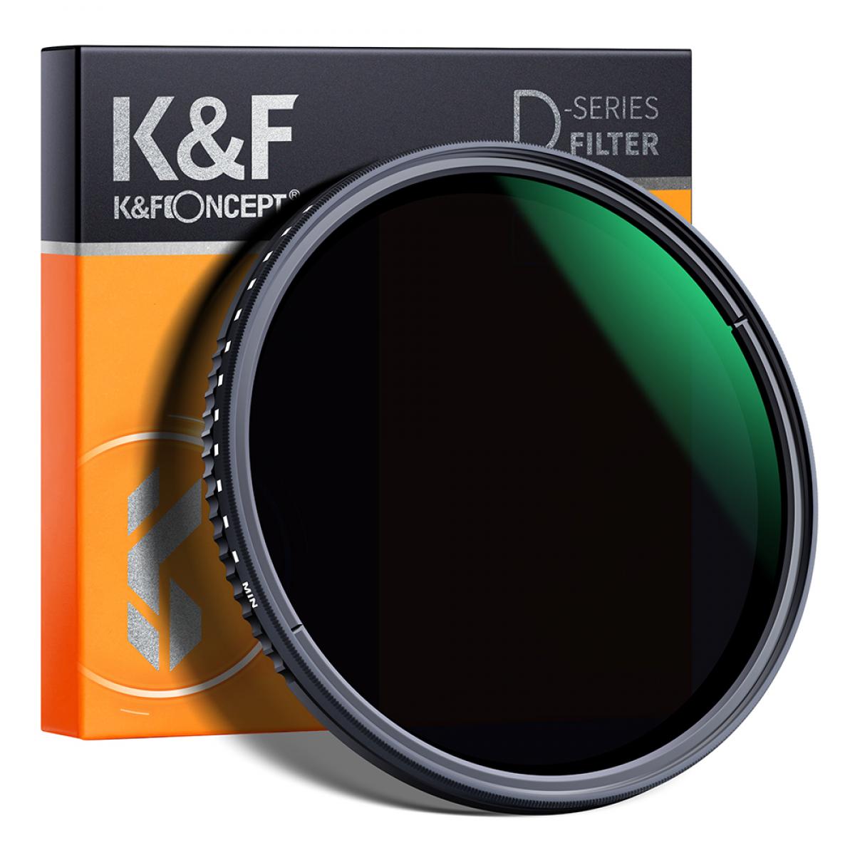 K&F Concept ND8-ND2000 72mm Nano X Variable ND filter with Multi - Resistant coating